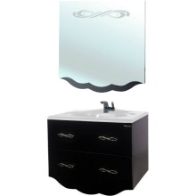 Тумба под раковину Bellezza Версаль 100 4631117270046 подвесная Черная