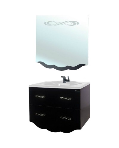 Тумба под раковину Bellezza Версаль 100 4631117270046 подвесная Черная