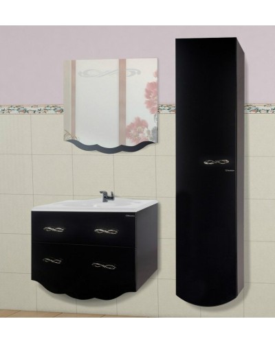 Тумба под раковину Bellezza Версаль 100 4631117270046 подвесная Черная