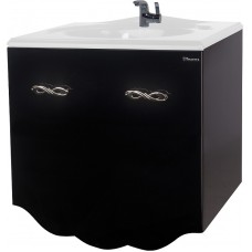 Тумба под раковину Bellezza Версаль 80 4631113130047 подвесная Черная