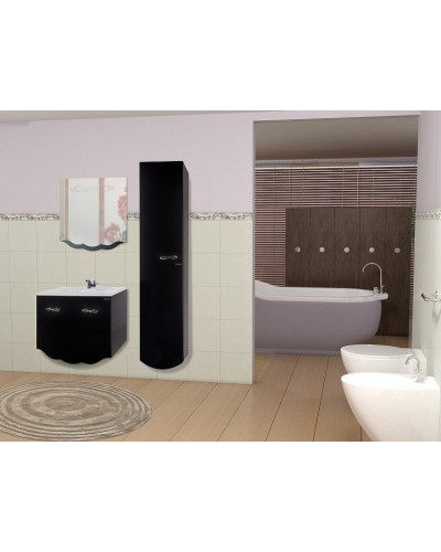 Тумба под раковину Bellezza Версаль 80 4631113130047 подвесная Черная