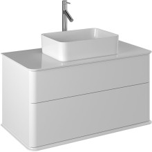 Тумба под раковину Creto Stella 100 16-CRE50/100/ подвесная Белая глянцевая