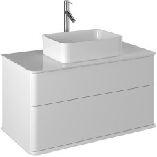 Тумба под раковину Creto Stella 100 16-CRE50/100/ подвесная Белая глянцевая