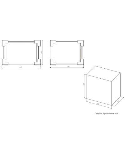 Тумба под раковину Creto Stella 60 16-CRE35/60/ подвесная Белая глянцевая