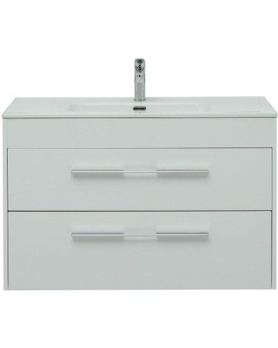 Тумба под раковину Aquanet Августа 100 277509 подвесная Белый глянец