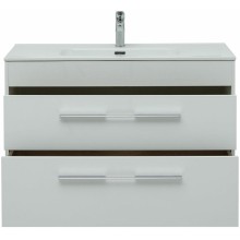 Тумба под раковину Aquanet Августа 100 277509 подвесная Белый глянец