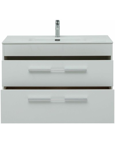 Тумба под раковину Aquanet Августа 100 277509 подвесная Белый глянец