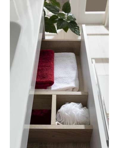 Тумба под раковину Aquanet Августа 100 277509 подвесная Белый глянец