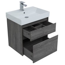 Тумба с раковиной Aquanet Nova Lite 60 245241 подвесная Дуб рошелье