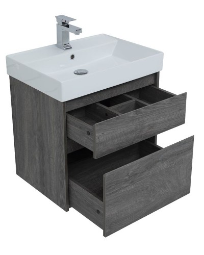 Тумба с раковиной Aquanet Nova Lite 60 245241 подвесная Дуб рошелье