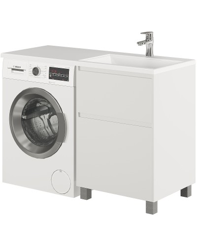 Тумба с раковиной Creto Cafor 110 R 19-W110R Белый глянец