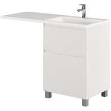 Тумба с раковиной Creto Cafor 110 R 19-W110R Белый глянец