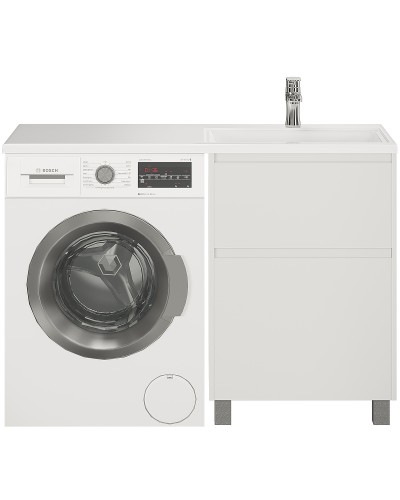 Тумба с раковиной Creto Cafor 110 R 19-W110R Белый глянец