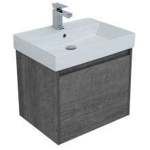 Тумба с раковиной Aquanet Nova Lite 60 245239 подвесная Дуб рошелье