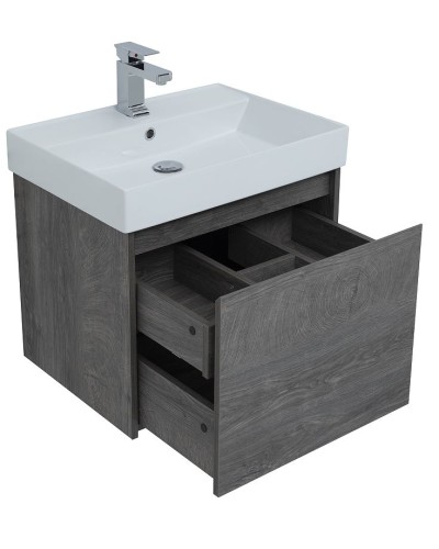 Тумба с раковиной Aquanet Nova Lite 60 245239 подвесная Дуб рошелье