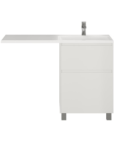 Тумба с раковиной Creto Cafor 120 R 19-W120R Белый глянец