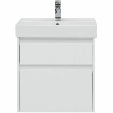 Тумба с раковиной Aquanet Nova Lite 60 245240 подвесная Белая глянцевая