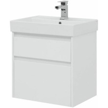 Тумба с раковиной Aquanet Nova Lite 60 245240 подвесная Белая глянцевая
