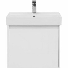 Тумба с раковиной Aquanet Nova Lite 60 245029 подвесная Белая глянцевая