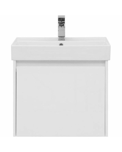 Тумба с раковиной Aquanet Nova Lite 60 245029 подвесная Белая глянцевая