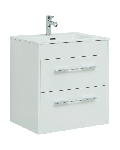 Тумба под раковину Aquanet Августа 60 277507 подвесная Белый глянец