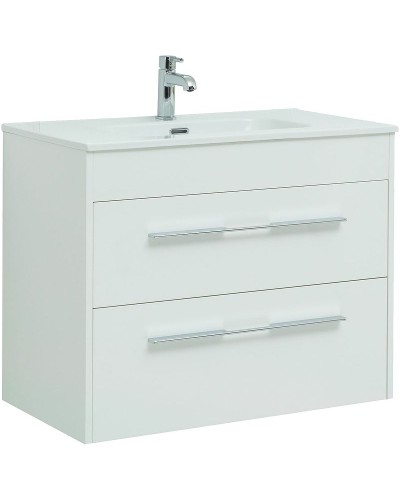 Тумба под раковину Aquanet Августа 80 277508 подвесная Белый глянец