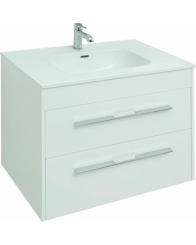 Тумба под раковину Aquanet Августа 80 277508 подвесная Белый глянец