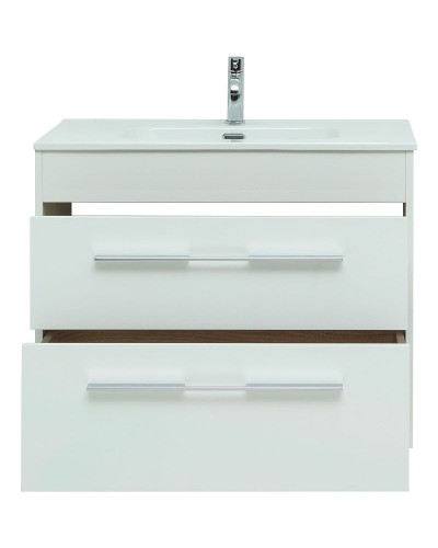 Тумба под раковину Aquanet Августа 80 277508 подвесная Белый глянец