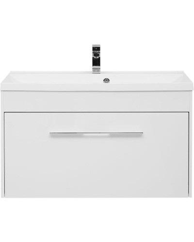 Тумба под раковину Aquanet Августа 100 274142 подвесная Белый глянец
