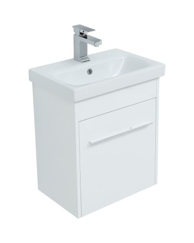 Тумба под раковину Aquanet Августа 50 274015 подвесная Белый глянец