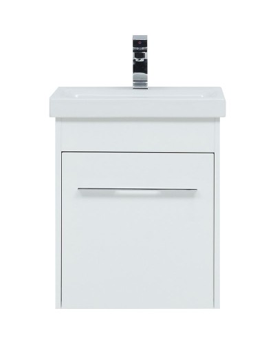 Тумба под раковину Aquanet Августа 50 274015 подвесная Белый глянец