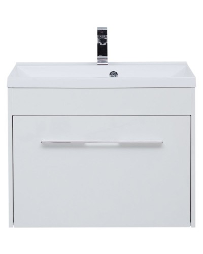 Тумба под раковину Aquanet Августа 75 274144 подвесная Белый глянец