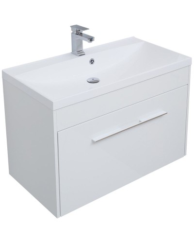 Тумба под раковину Aquanet Августа 90 274019 подвесная Белый глянец