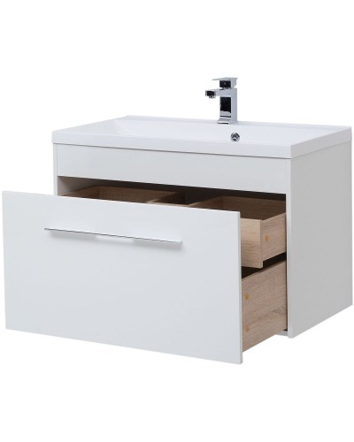 Тумба под раковину Aquanet Августа 90 274019 подвесная Белый глянец