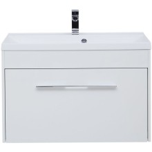 Тумба под раковину Aquanet Августа 90 274019 подвесная Белый глянец