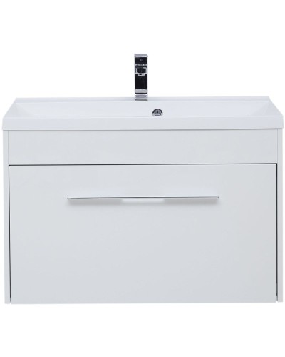 Тумба под раковину Aquanet Августа 90 274019 подвесная Белый глянец