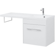 Тумба с раковиной Aquanet Августа 120 R 239782 подвесная Белая