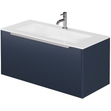 Тумба под раковину Creto Luna 100 17-Bl100 подвесная Blue