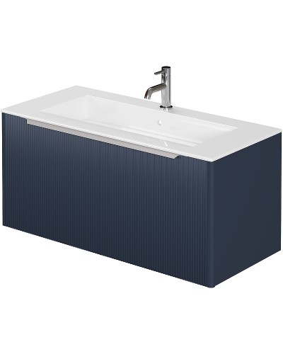 Тумба под раковину Creto Luna 100 17-Bl100 подвесная Blue