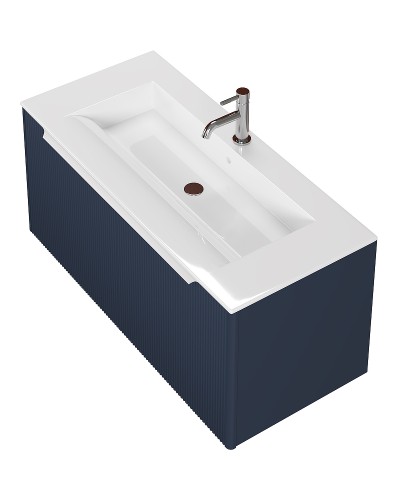 Тумба под раковину Creto Luna 100 17-Bl100 подвесная Blue