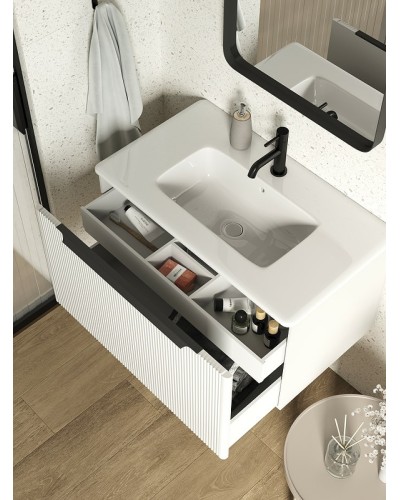 Тумба под раковину Creto Luna 60 17-IV60 подвесная Ivory