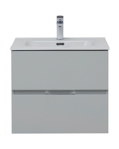 Тумба под раковину Aquanet Алвита New 60 277512 подвесная Серая матовая