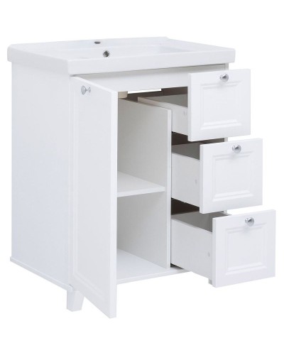 Тумба под раковину Aquanet Амели 70 261988 Белая матовая