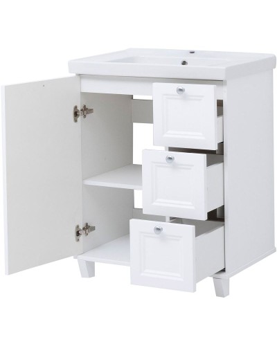 Тумба под раковину Aquanet Амели 70 261988 Белая матовая