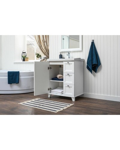 Тумба под раковину Aquanet Амели 70 261988 Белая матовая