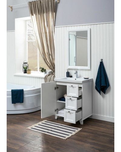 Тумба под раковину Aquanet Амели 70 261988 Белая матовая