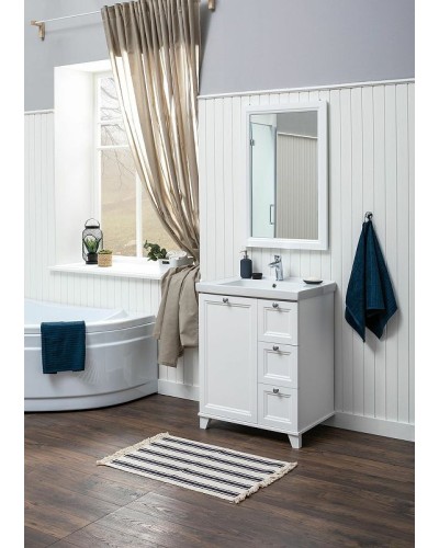 Тумба под раковину Aquanet Амели 70 261988 Белая матовая