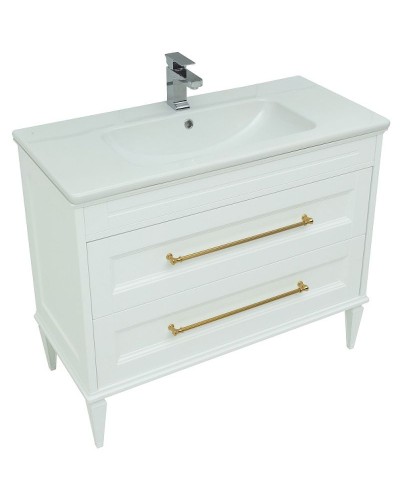 Тумба под раковину Aquanet Бостон М 100 243781 Белая матовая