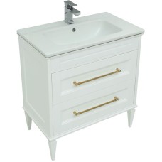 Тумба под раковину Aquanet Бостон М 80 243782 Белая матовая