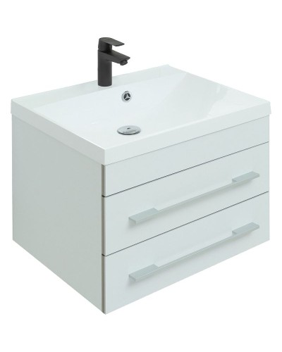 Тумба под раковину Aquanet Верона 58 272423 подвесная Белая матовая